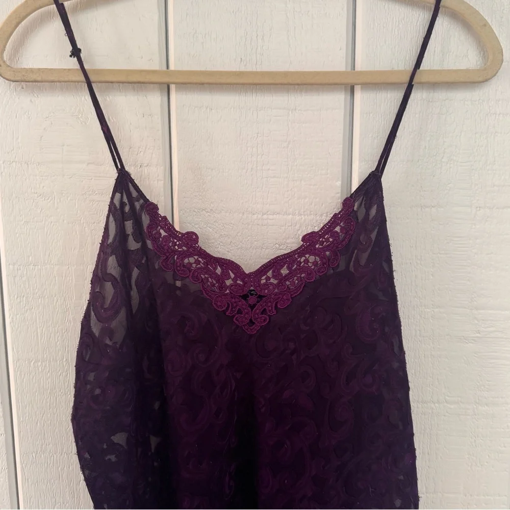 Vintage Lucie Ann Dark Purple Slip - Picture 3 of 5